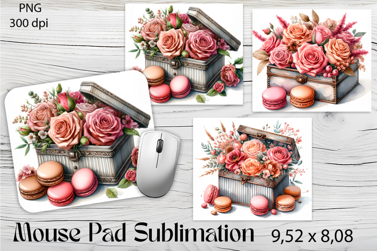 Flowers Mouse Pad. Flowers Mouse Pad Sublimation