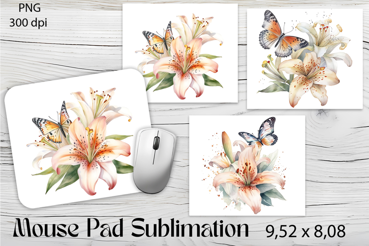 Flowers Mouse Pad. Flowers Mouse Pad Sublimation
