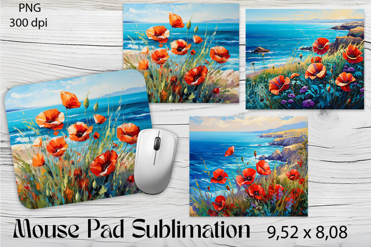 Flowers Mouse Pad. Flowers Mouse Pad Sublimation example image 1