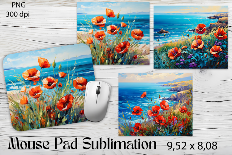Flowers Mouse Pad. Flowers Mouse Pad Sublimation