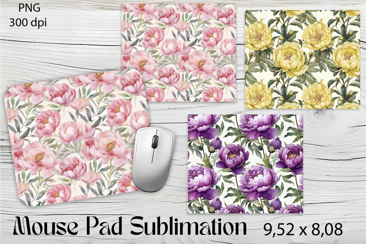 Flowers Mouse Pad. Flowers Mouse Pad Sublimation