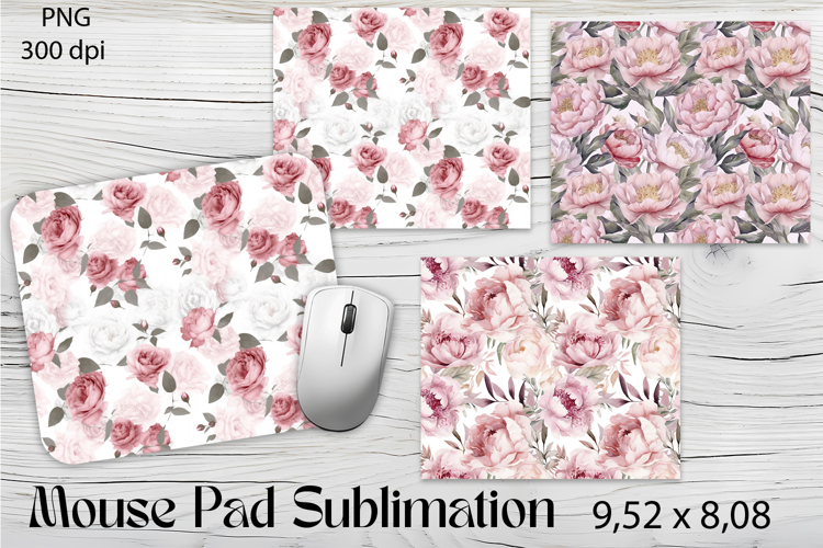 Flowers Mouse Pad. Flowers Mouse Pad Sublimation