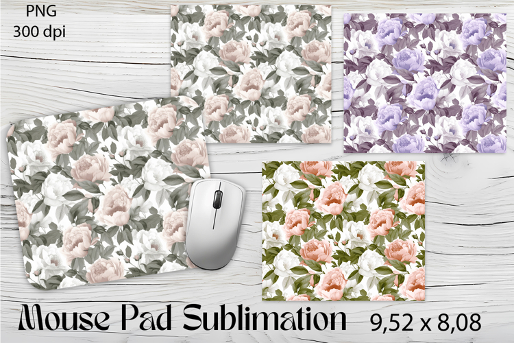 Flowers Mouse Pad. Flowers Mouse Pad Sublimation
