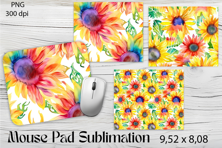 Flowers Mouse Pad. Flowers Mouse Pad Sublimation