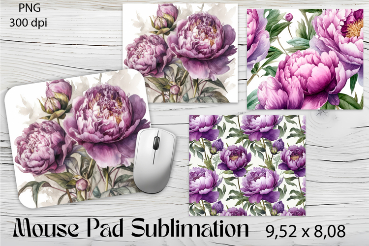 Flowers Mouse Pad. Flowers Mouse Pad Sublimation