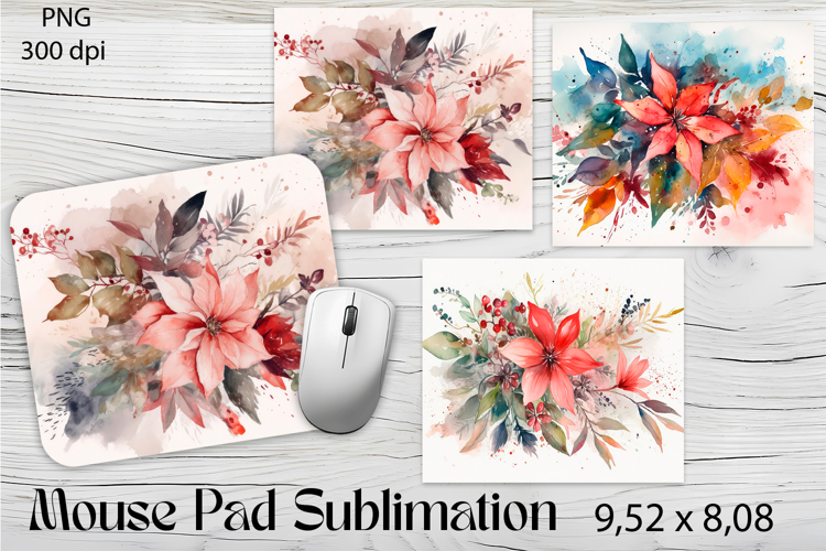 Flowers Mouse Pad. Flowers Mouse Pad Sublimation