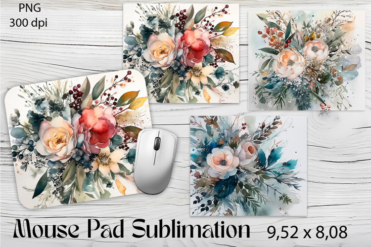 Flowers Mouse Pad. Flowers Mouse Pad Sublimation