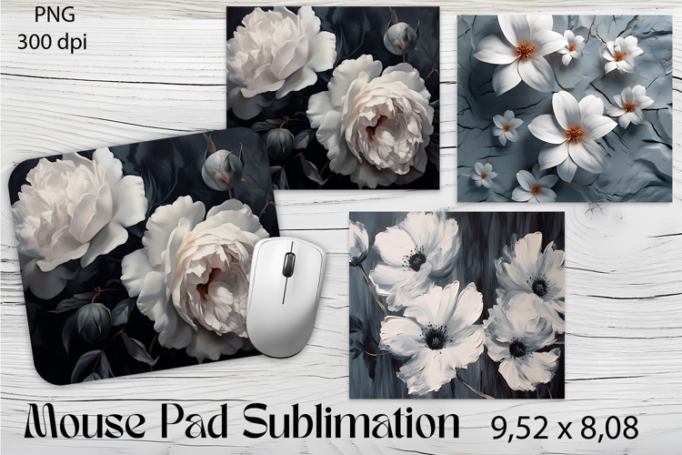 Flowers Mouse Pad. Flowers Mouse Pad Sublimation