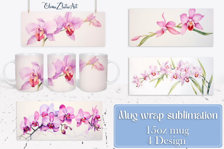 Flowers Mug Sublimation, wild flowers Design Mug