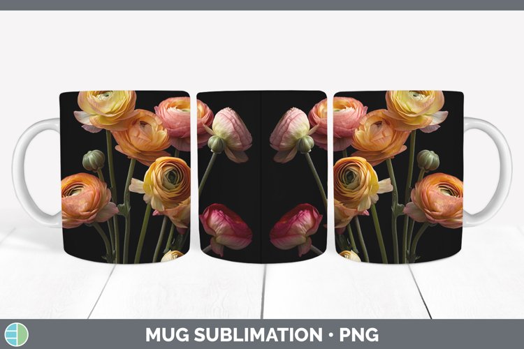 GorgeousFlowers Mug Wrap design.