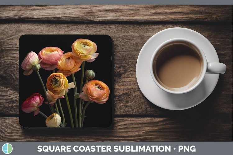 GorgeousFlowers Square Coaster design.
