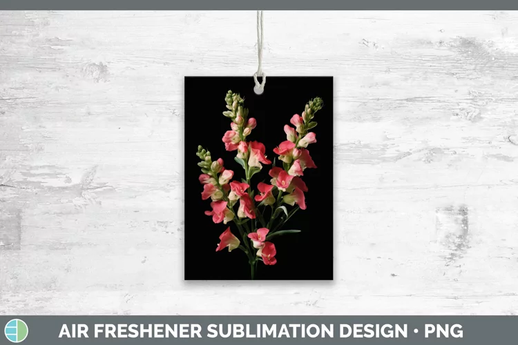 Flowers Snapdragon Air Freshener Sublimation Car Freshener D