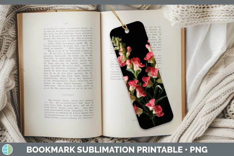 Flowers Snapdragon Bookmark Sublimation Printable Designs