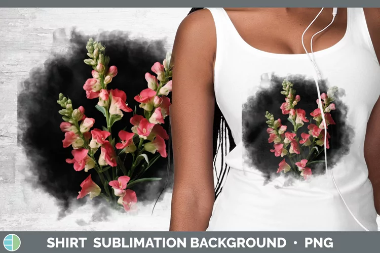 Flowers Snapdragon Shirt Sublimation Sublimation Background