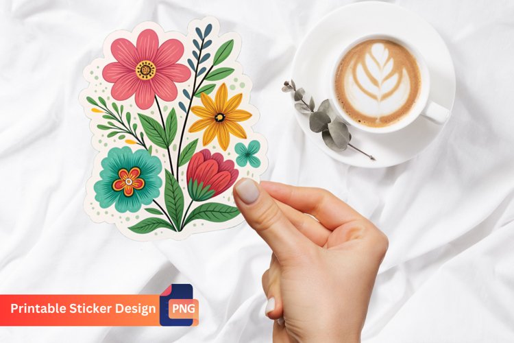 Boho Flower Clipart Image 10
