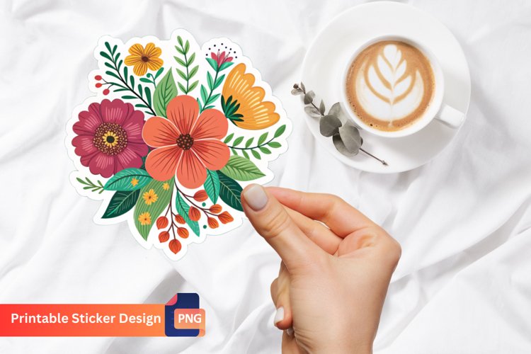 Boho Flower Clipart Image 9