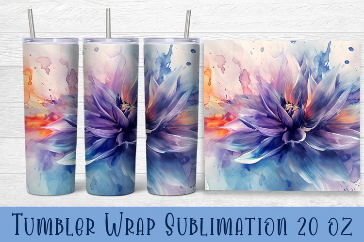 Flower tumbler wrap|Tumbler sublimation 20 oz|Spring floral