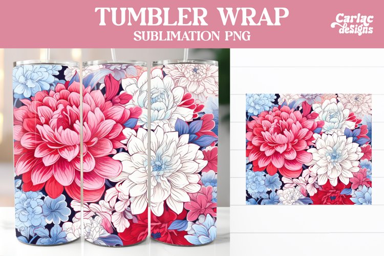 Flowers Tumbler Wrap