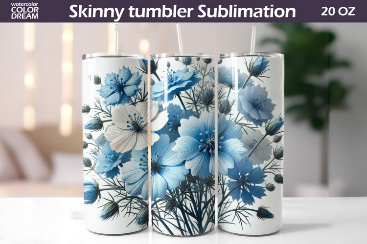 Blue Flowers Clipart Image 24