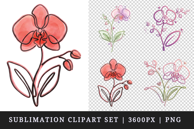 Flowers clipart printable sublimation design png