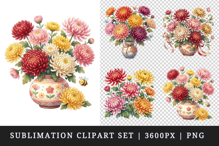 Flowers clipart printable sublimation design png
