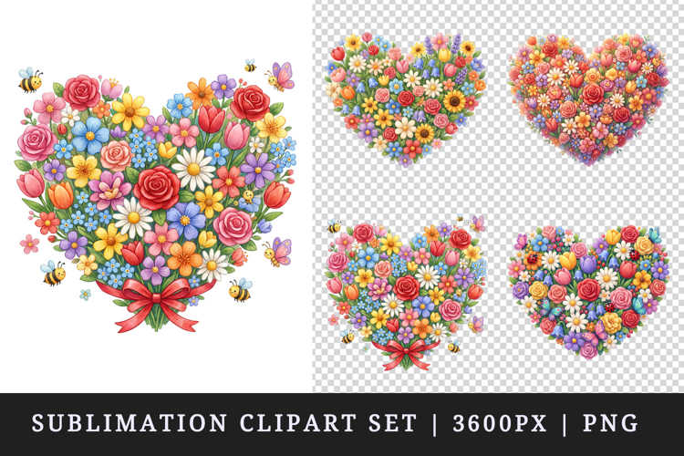 Flowers clipart printable sublimation design png