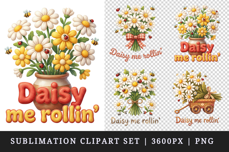 Flowers clipart printable sublimation design png