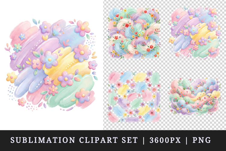 Flowers clipart printable sublimation design png
