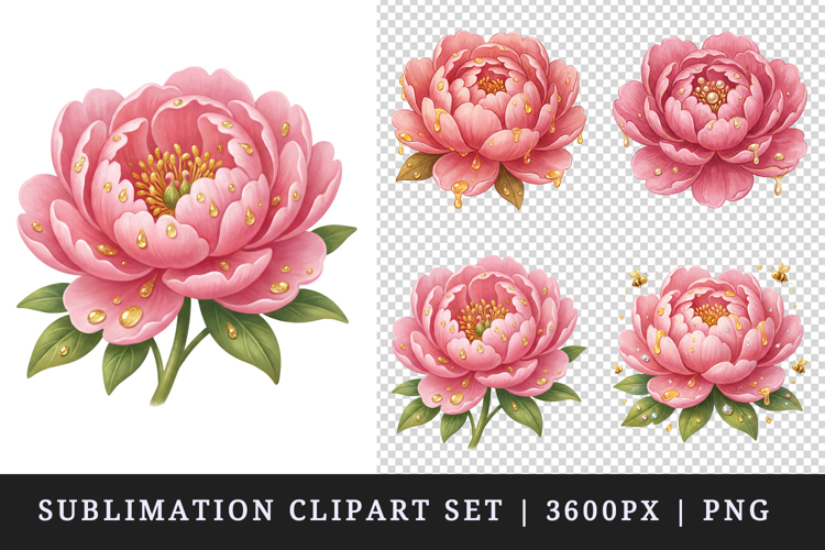 Flowers clipart printable sublimation design png