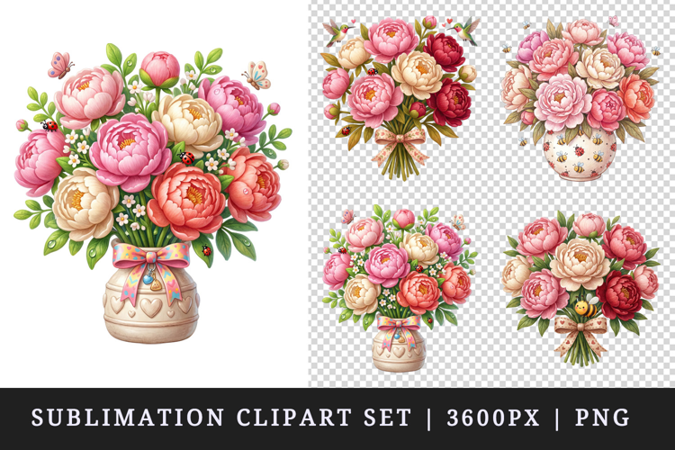 Flowers clipart printable sublimation design png