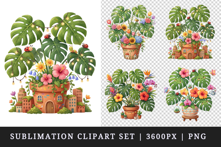 Flowers clipart printable sublimation design png