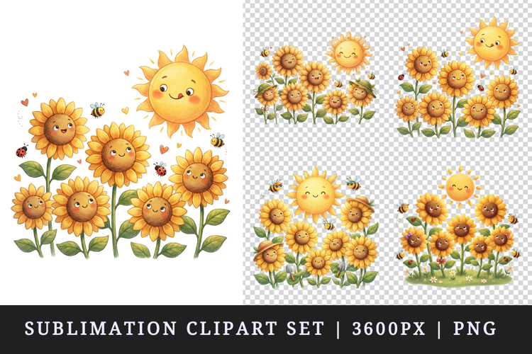 Flowers clipart printable sublimation design png