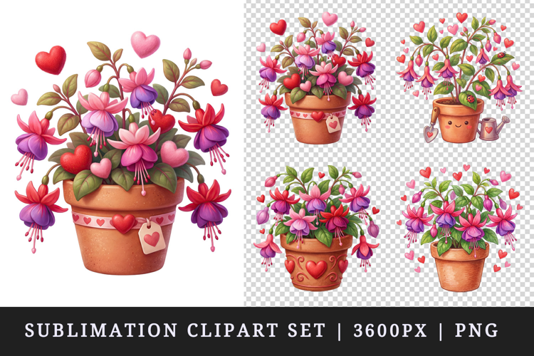 Flowers clipart printable sublimation design png