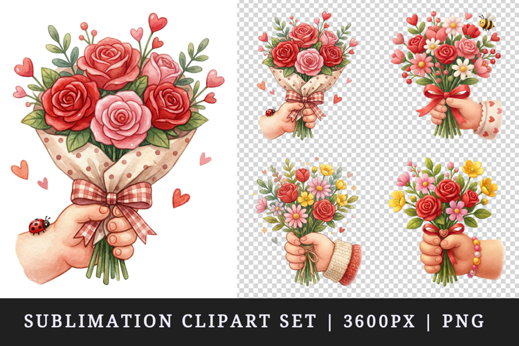 Flowers clipart printable sublimation design png
