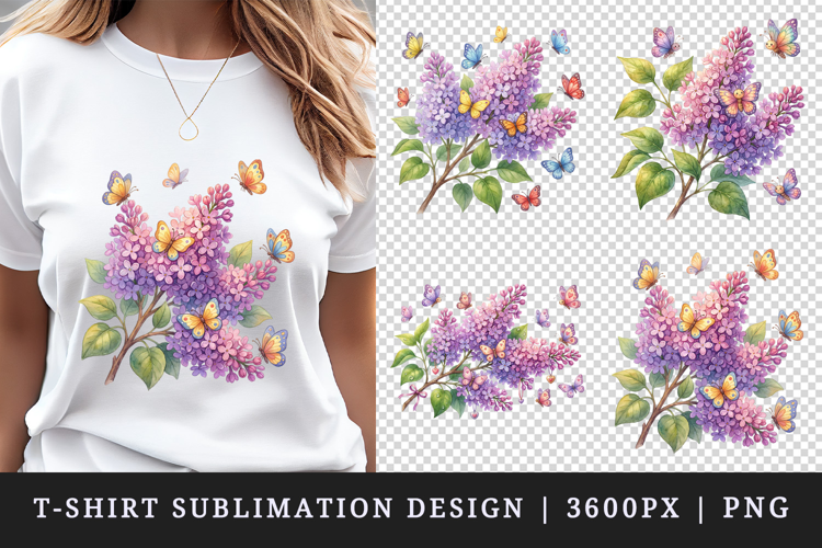 Flowers t-shirt printable sublimation design png