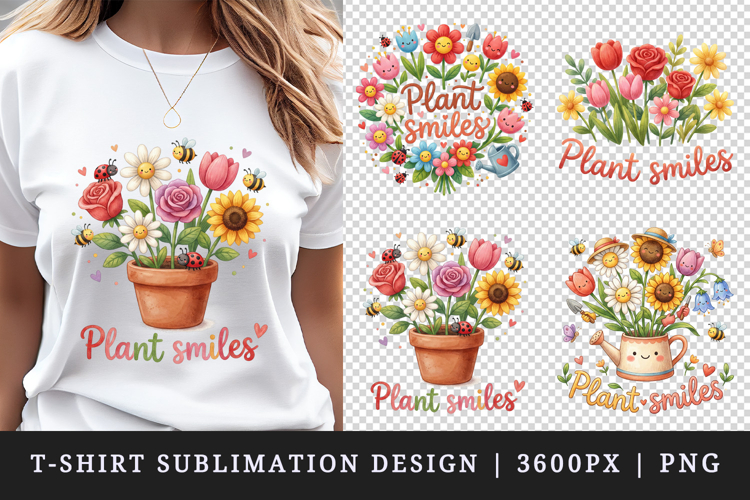 Flowers t-shirt printable sublimation design png