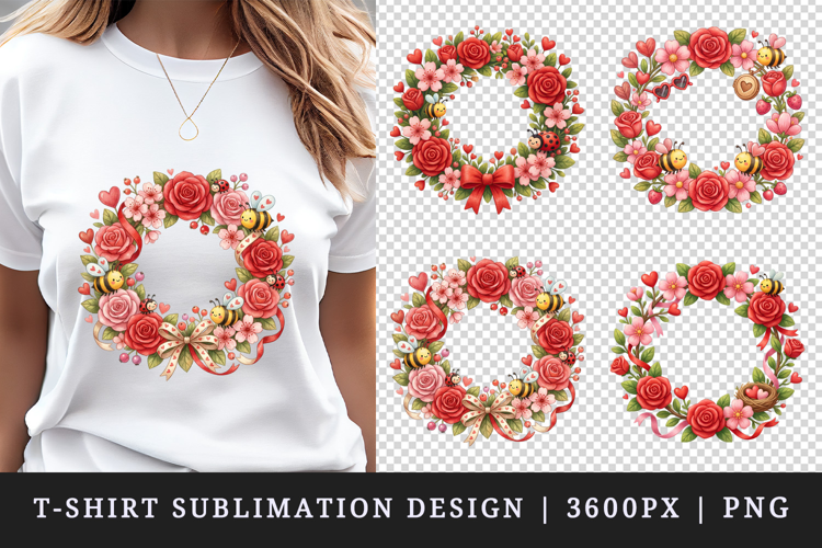 Flowers t-shirt printable sublimation design png