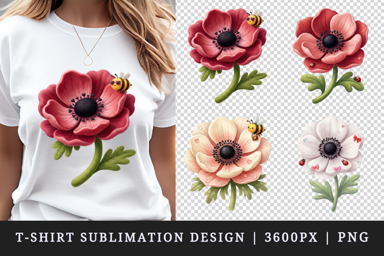 Flowers t-shirt printable sublimation design png