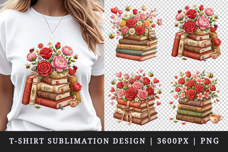 Flowers t-shirt printable sublimation design png