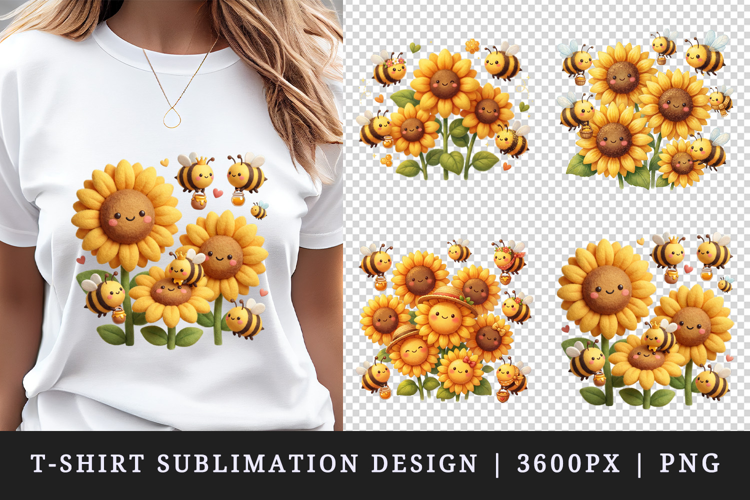 Flowers t-shirt printable sublimation design png