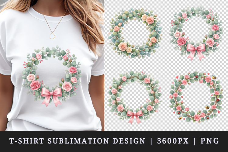 Flowers t-shirt printable sublimation design png