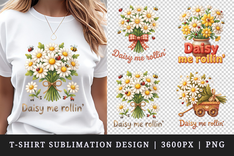 Flowers t-shirt printable sublimation design png
