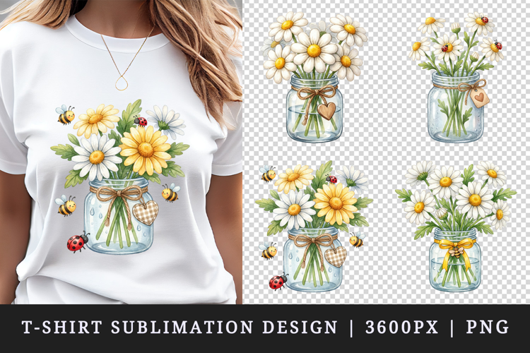 Flowers t-shirt printable sublimation design png