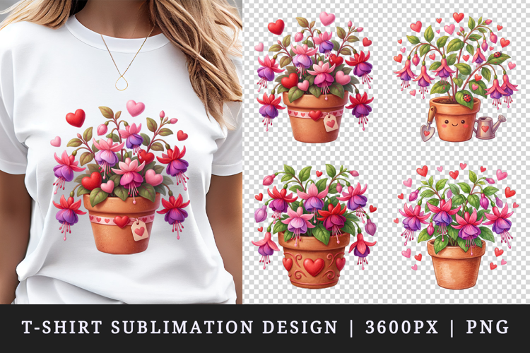 Flowers t-shirt printable sublimation design png