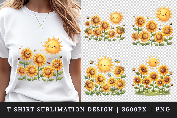 Flowers t-shirt printable sublimation design png