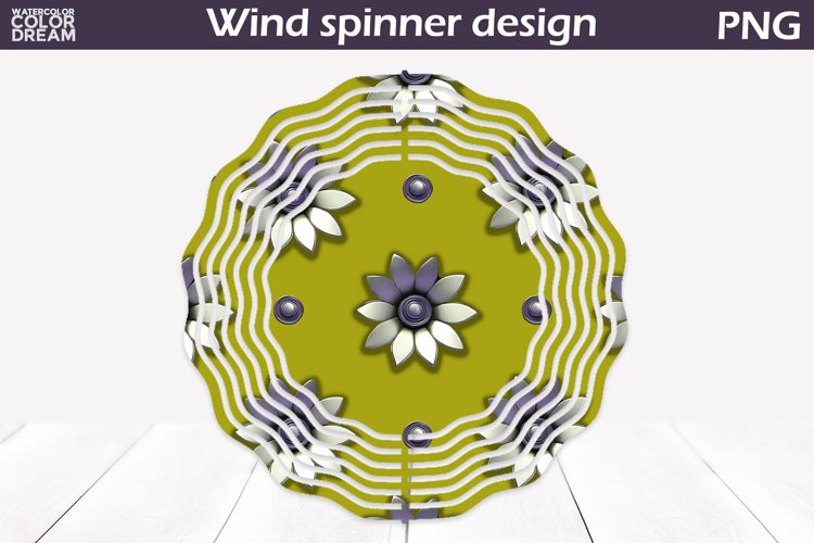 Flowers Wind Spinner | 3d Flowers Wind Spinner example image 1