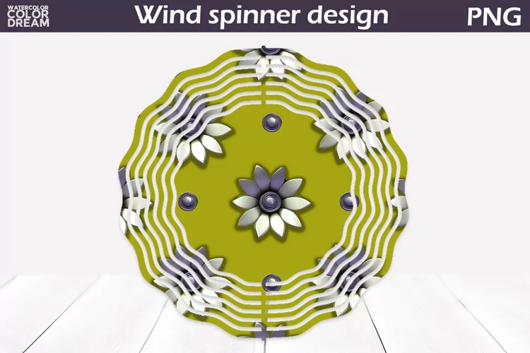 Flowers Wind Spinner | 3d Flowers Wind Spinner