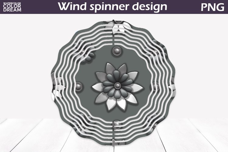 Flowers Wind Spinner | 3d Flowers Wind Spinner example image 1