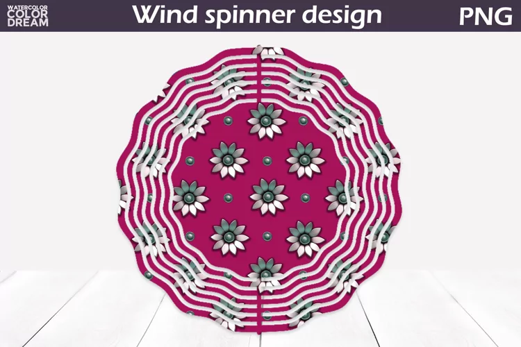 Flowers Wind Spinner | 3d Flowers Wind Spinner