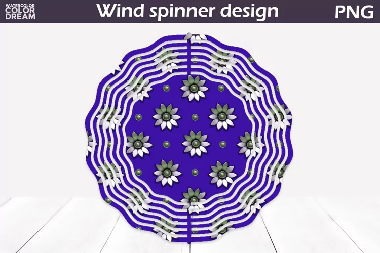 Flowers Wind Spinner | 3d Flowers Wind Spinner
